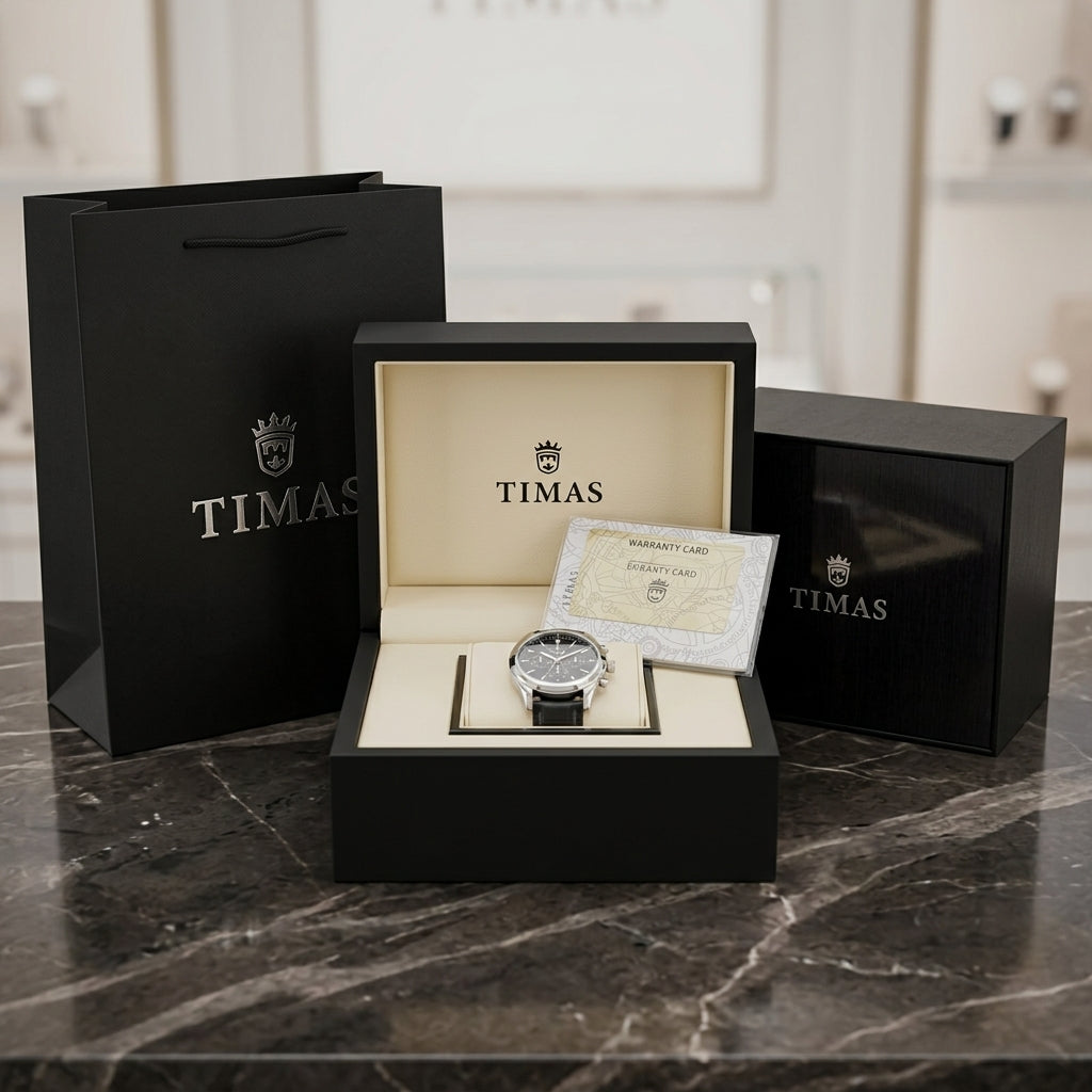 Official TIMAS Premium Watch Packaging Set | Gift Box, Outer Case & Warranty Card Kit