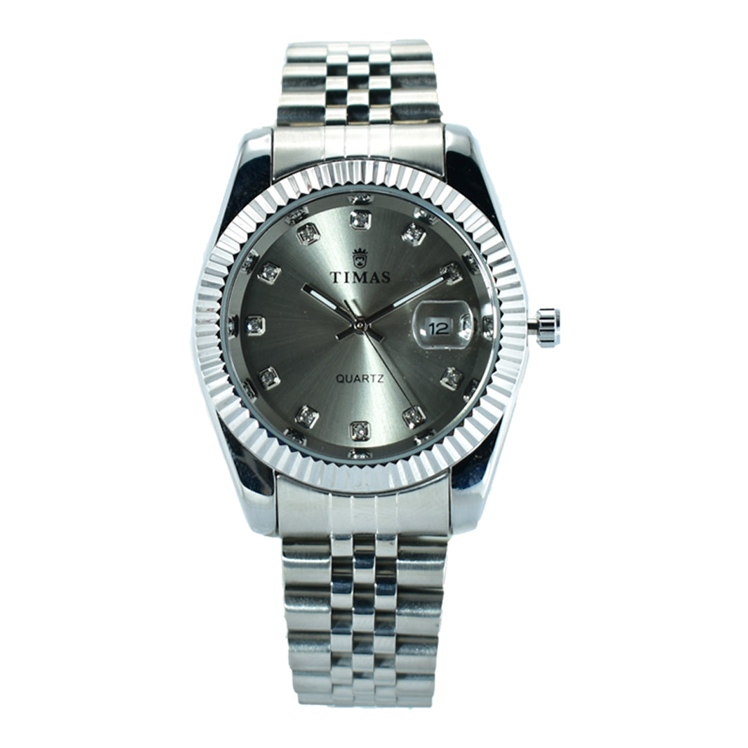 Timas Men's Classic Black Dial Watch