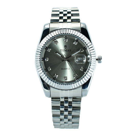 Timas Men's Classic Black Dial Watch