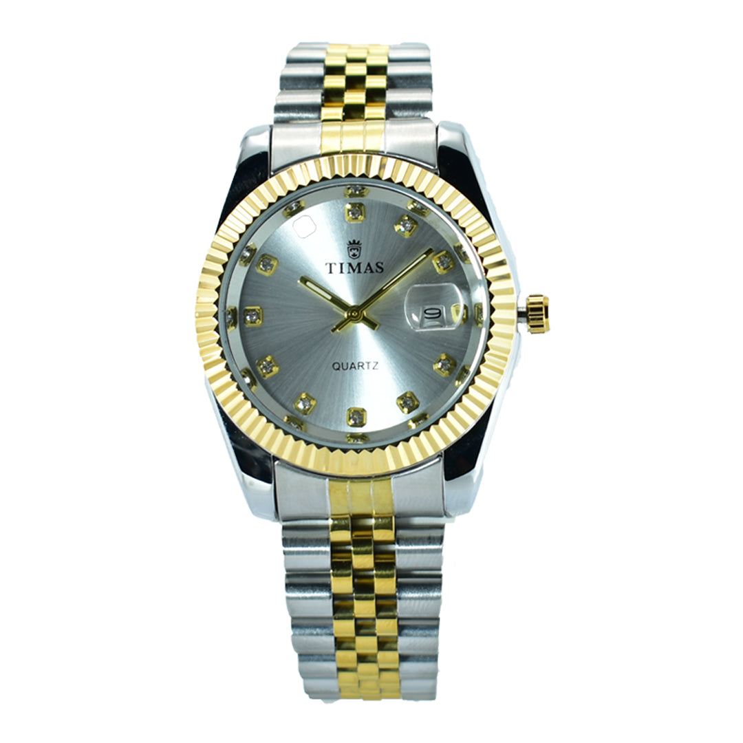 Timas Men's Classic Black Dial Watch