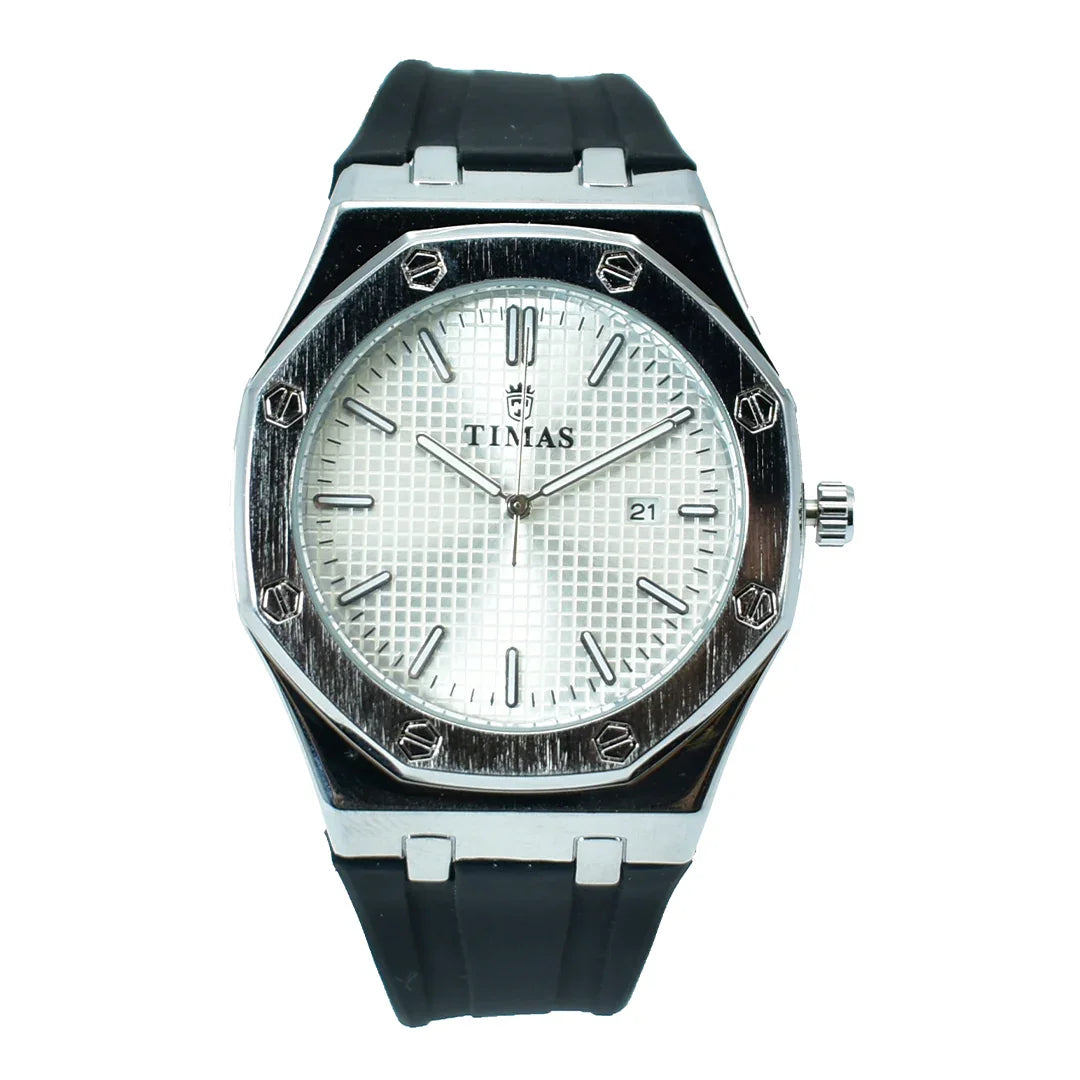 Timas Royal Blue Octagon Watch