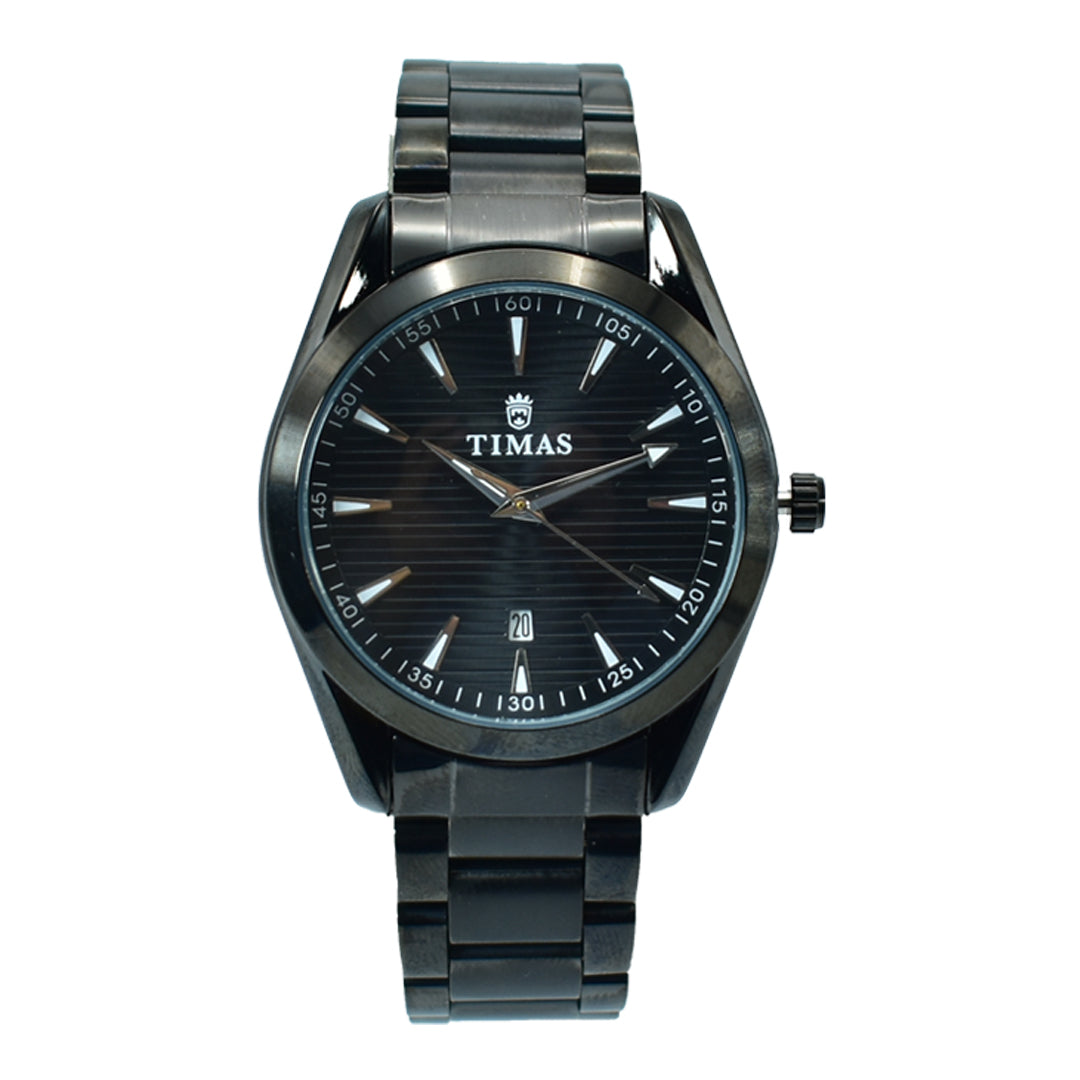 Timas Men's Black Horizon Watch