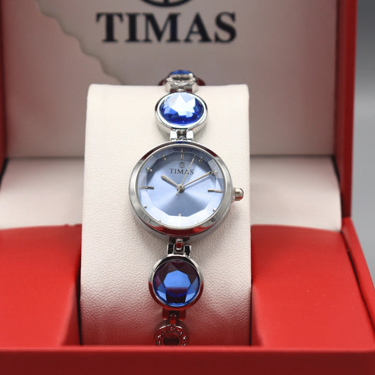 Blue Crystal Bracelet Watch