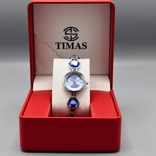 Blue Crystal Bracelet Watch