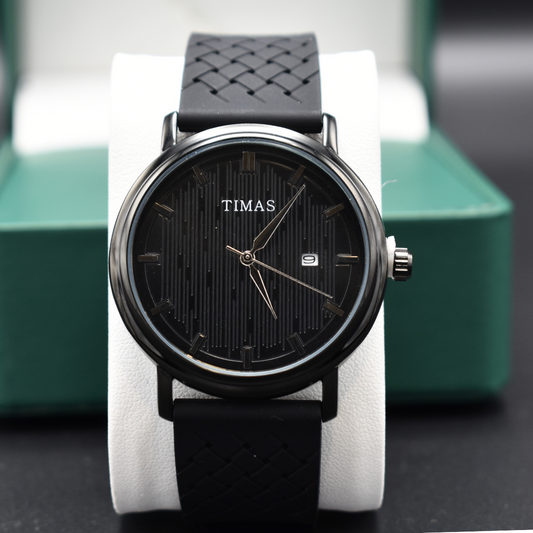 Black Strap Watch