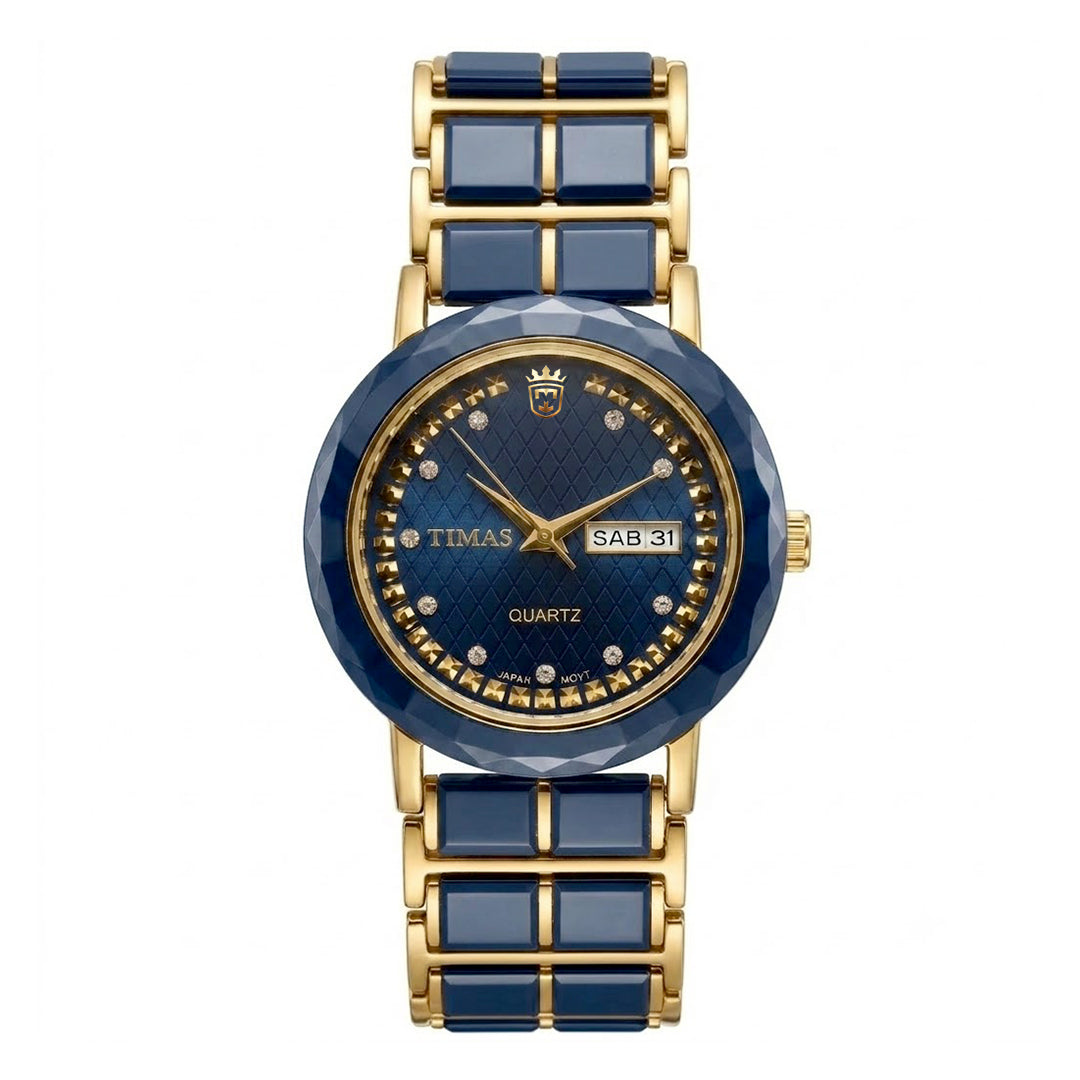 TIMAS Ceramic Diamond-Facet Edition | High-Tech Ceramic Day-Date Quartz Watch