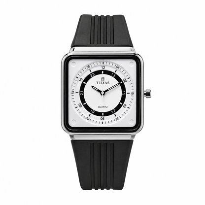 Timas Geometric Series|Minimalist Square Architecture with Track Dial Layout