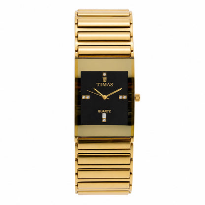 TIMAS Rectangular Executive Edition | Multi-Tone Ceramic & Steel Style Quartz Watch