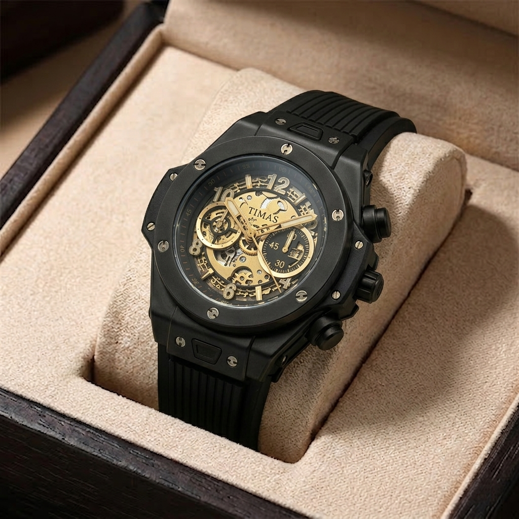 Timas X-Skeleton Sport | Bold Industrial Design with Premium PVC Strap