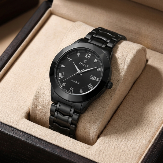 Timas Men's Silver Dial Industrial Watch