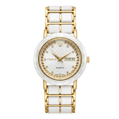 TIMAS Ceramic Diamond-Facet Edition | High-Tech Ceramic Day-Date Quartz Watch