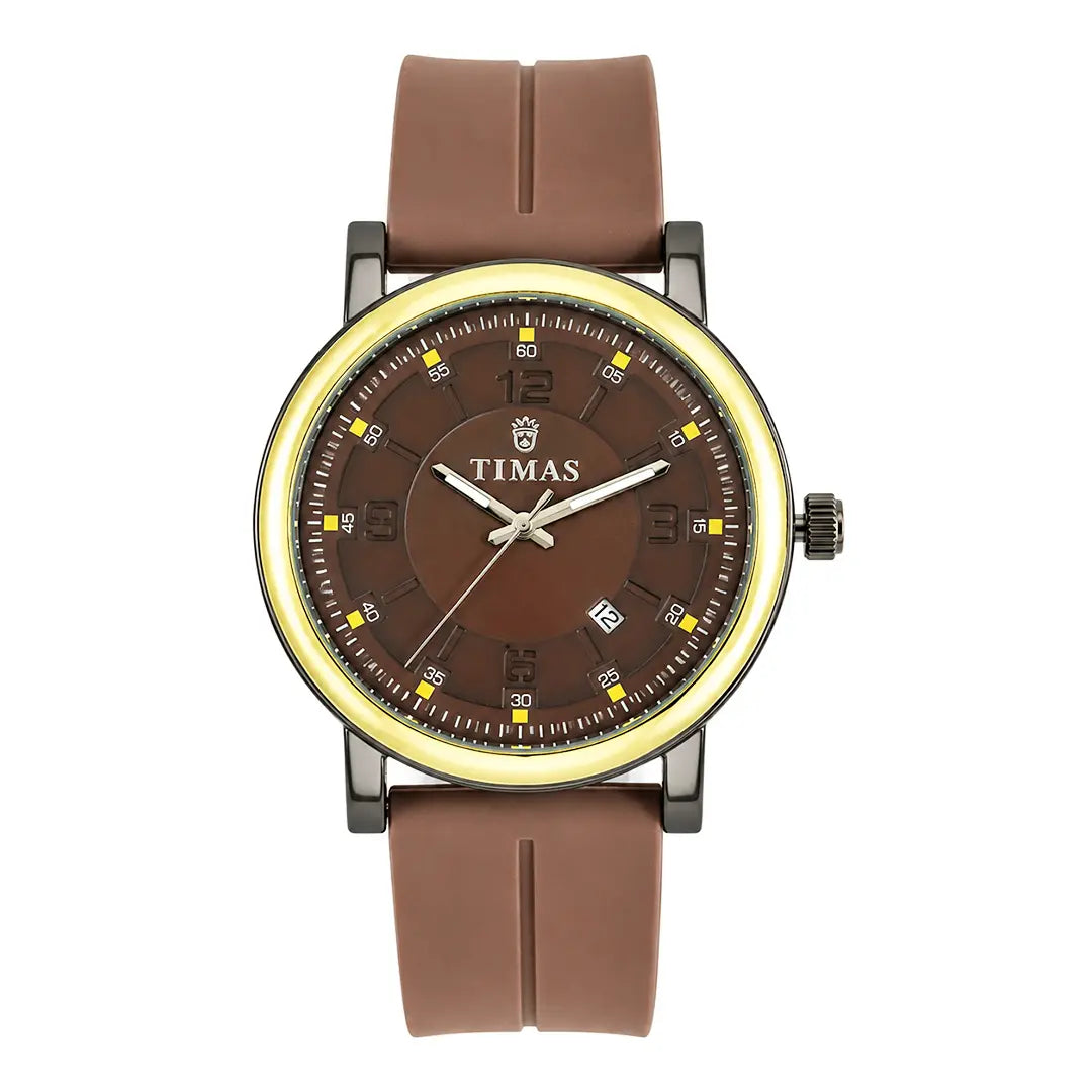 Timas Vector Series | Futuristic Geometric Dial Sports Watch with Premium Silicone Strap (AWTM-00270)