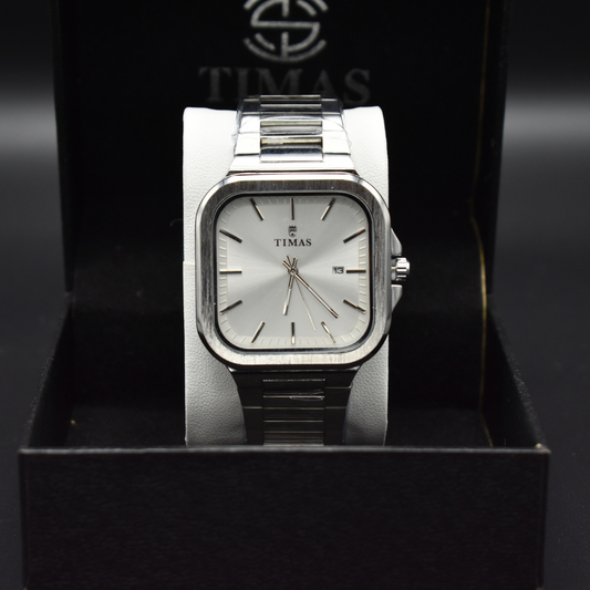 Silver Square Classic Watch