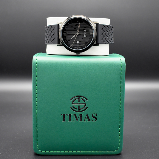 Black Strap Watch