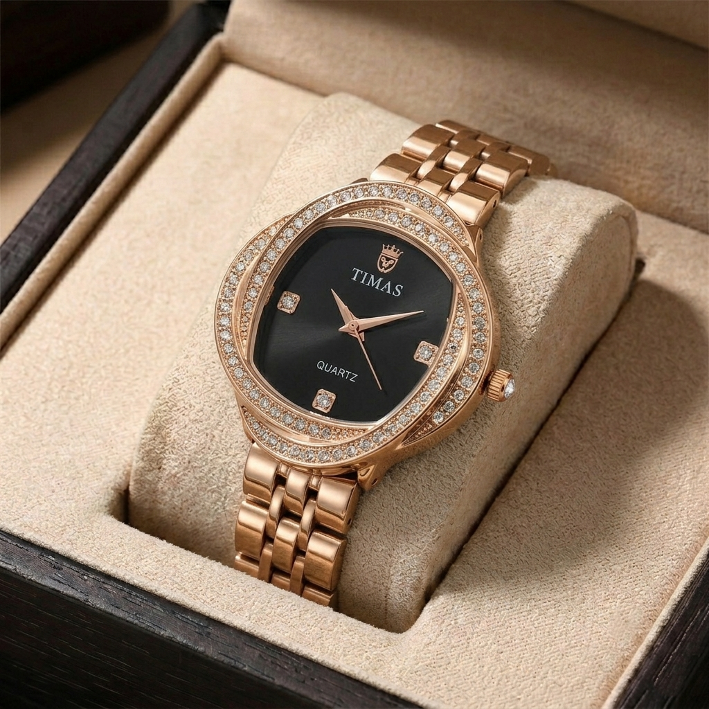 Timas Swirl Crystal Watch