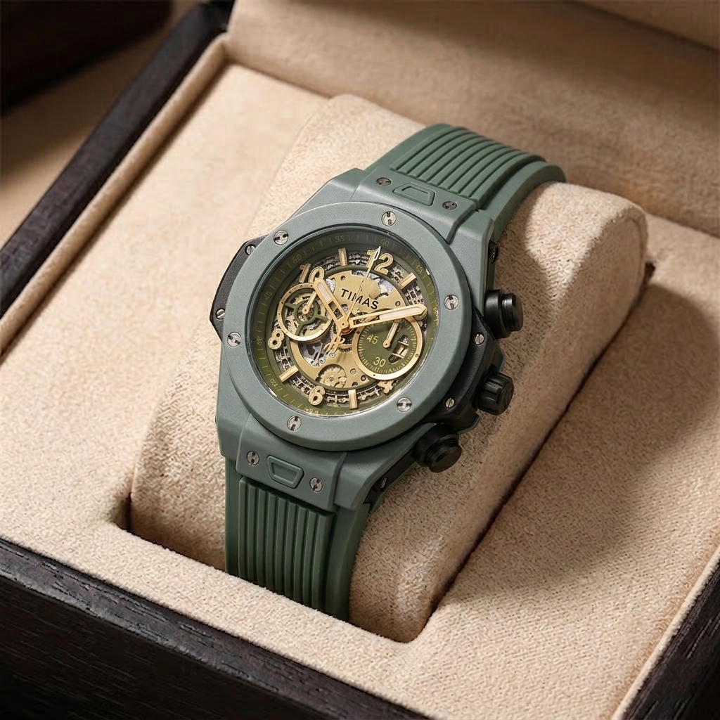 Timas X-Skeleton Sport | Bold Industrial Design with Premium PVC Strap