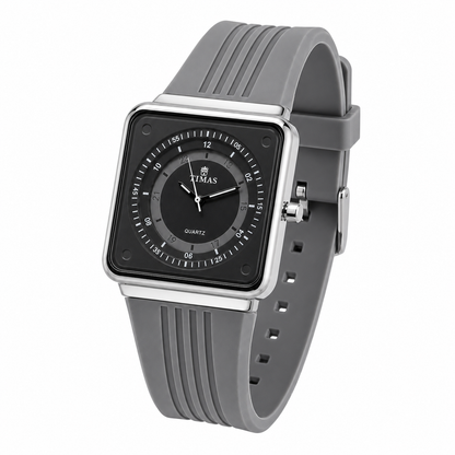 Timas Geometric Series|Minimalist Square Architecture with Track Dial Layout