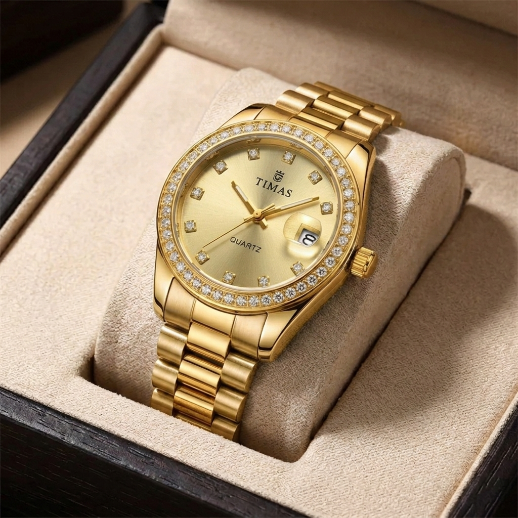 Timas Elegant Steel Ladies Watch