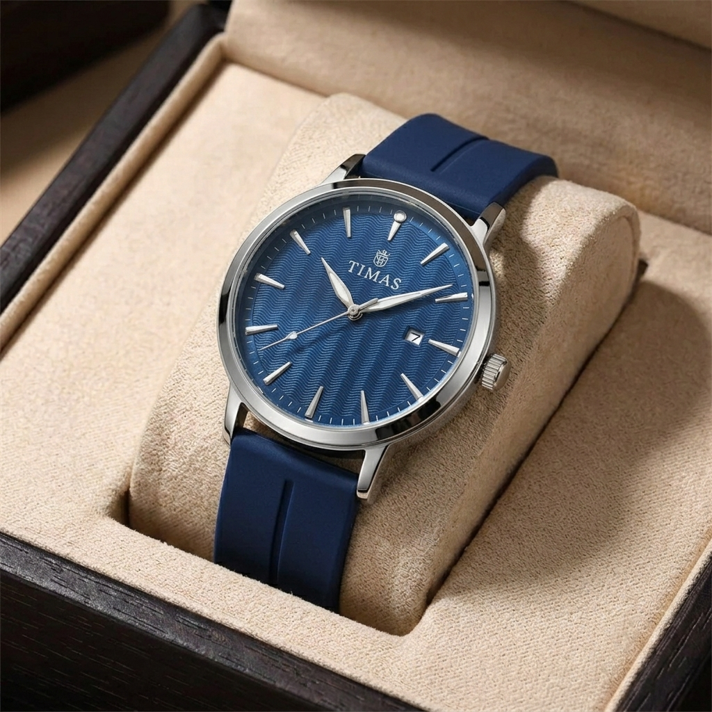Timas Classic Silicone Strap Watch