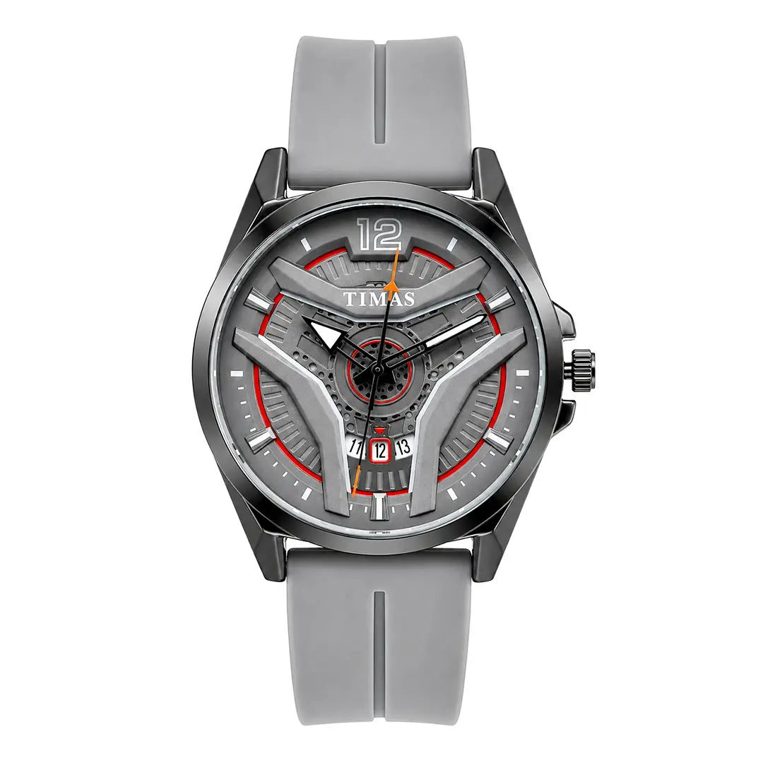 Timas Vector Series | Futuristic Geometric Dial Sports Watch with Premium Silicone Strap (AWTM-00269)