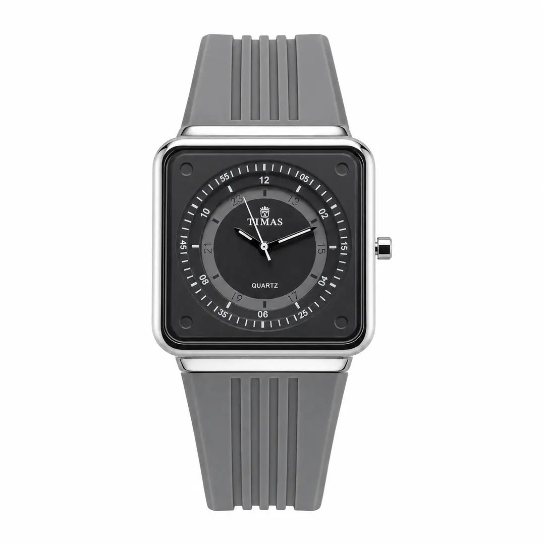 Timas Geometric Series|Minimalist Square Architecture with Track Dial Layout (AWTM-00250)