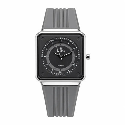 Timas Geometric Series|Minimalist Square Architecture with Track Dial Layout (AWTM-00250)