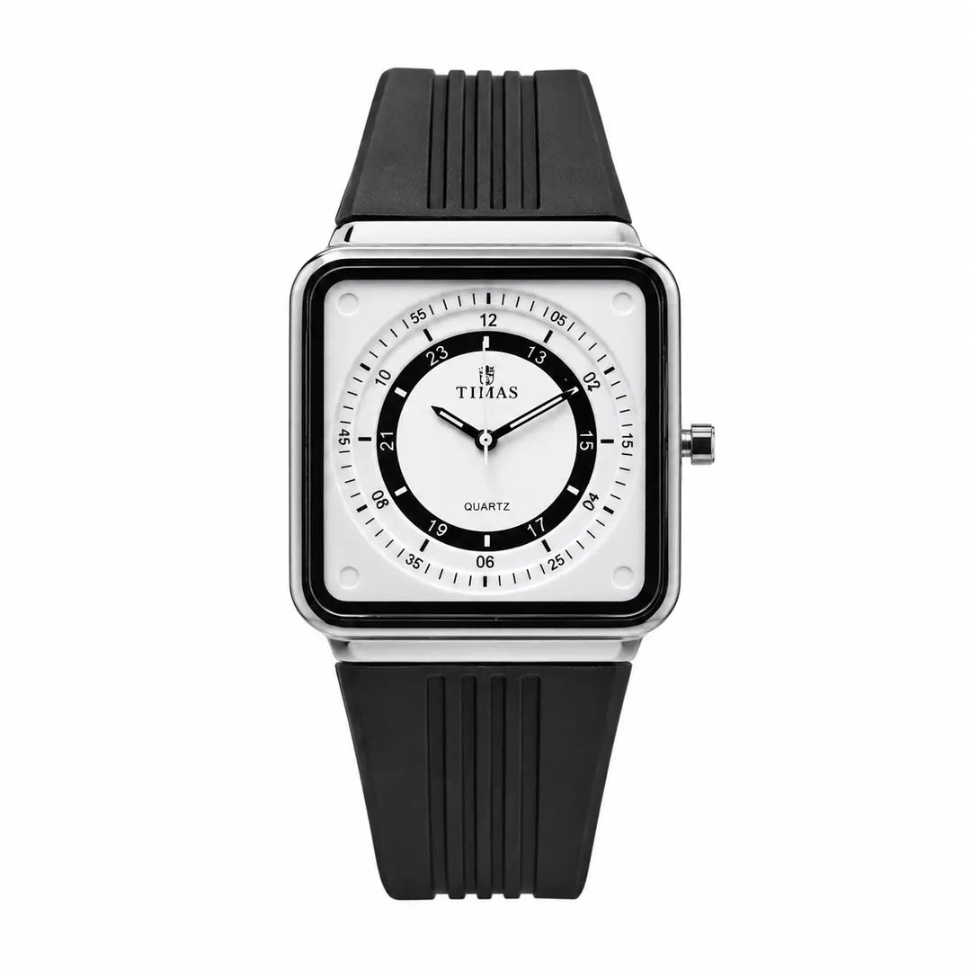 Timas Geometric Series|Minimalist Square Architecture with Track Dial Layout (AWTM-00250)