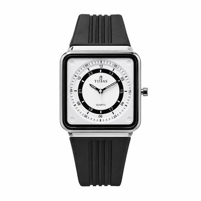 Timas Geometric Series|Minimalist Square Architecture with Track Dial Layout (AWTM-00250)