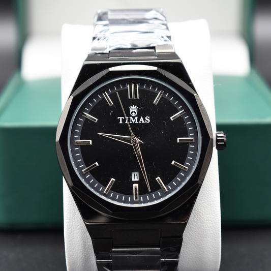 Black Metal Chain Watch