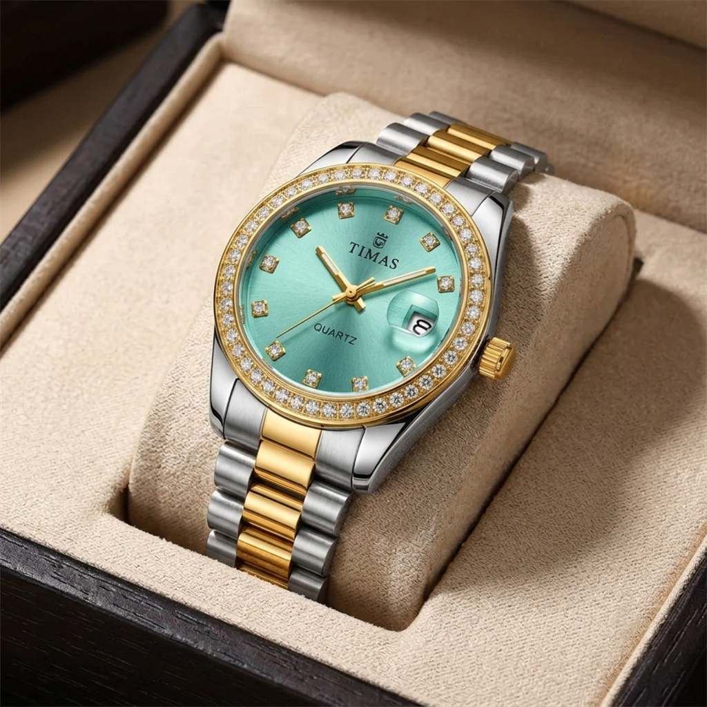 Timas Elegant Steel Ladies Watch