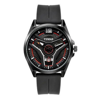 Timas Vector Series | Futuristic Geometric Dial Sports Watch with Premium Silicone Strap (AWTM-00269)