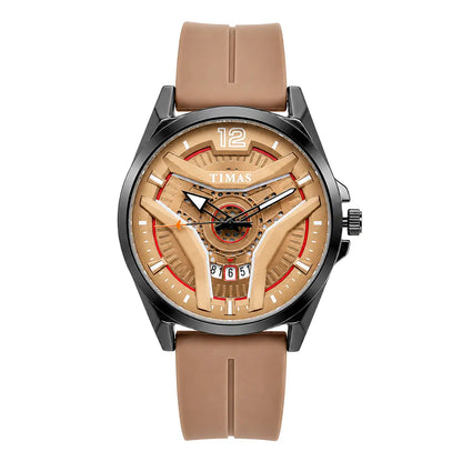 Timas Vector Series | Futuristic Geometric Dial Sports Watch with Premium Silicone Strap (AWTM-00269)