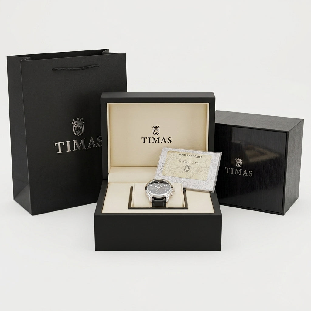 Official TIMAS Premium Watch Packaging Set | Gift Box, Outer Case & Warranty Card Kit