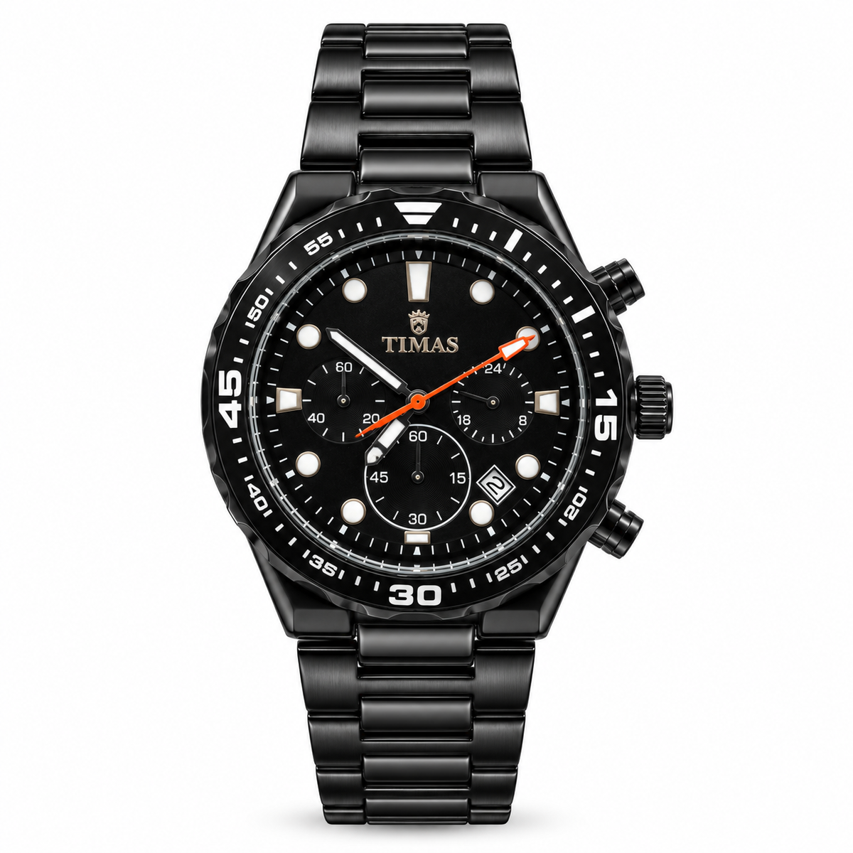 TIMAS Chronograph Quartz Watch with Functional Sub-Dials & Date Display (AWTM-00311)