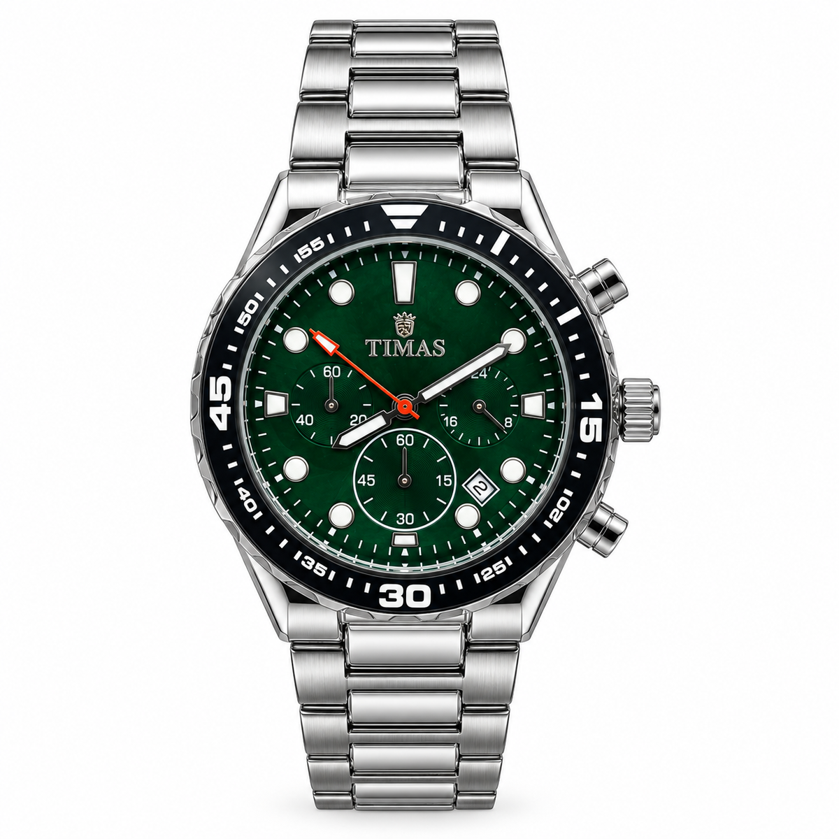 TIMAS Chronograph Quartz Watch with Functional Sub-Dials & Date Display (AWTM-00311)