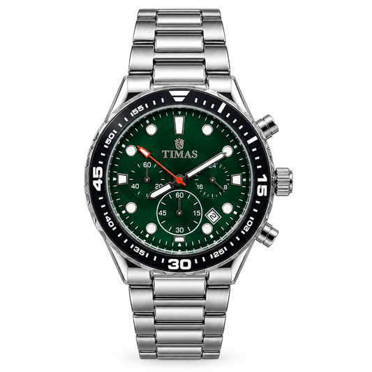 TIMAS Chronograph Quartz Watch with Functional Sub-Dials & Date Display (AWTM-00311)
