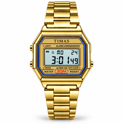 TIMAS Vintage Digital Men's Watch with Alarm, LED Backlight & Chronograph (AWTM-00314)