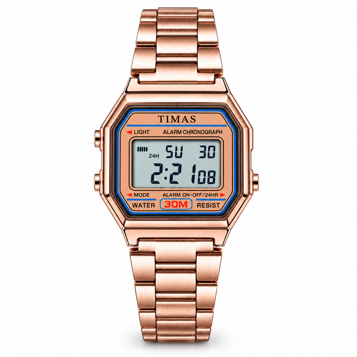 TIMAS Vintage Digital Women's Watch with Alarm, LED Backlight & Chronograph (AWTL-00315)