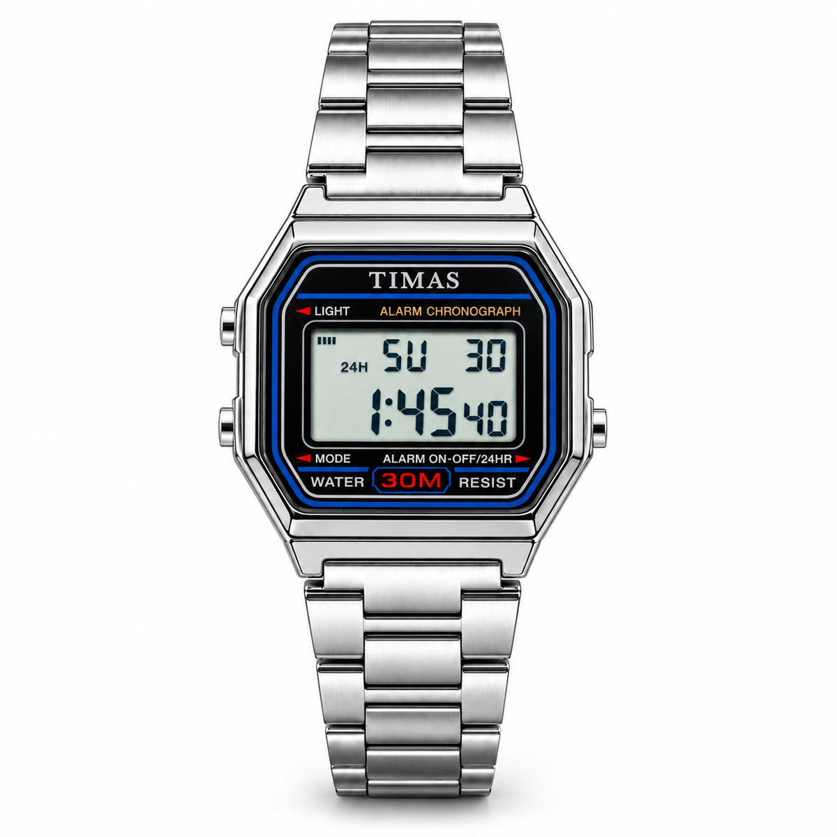 TIMAS Vintage Digital Women's Watch with Alarm, LED Backlight & Chronograph (AWTL-00315)