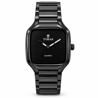 TIMAS Modern Square Quartz Watch with Minimalist Dial & Metallic Bracelet (AWTM-00320)