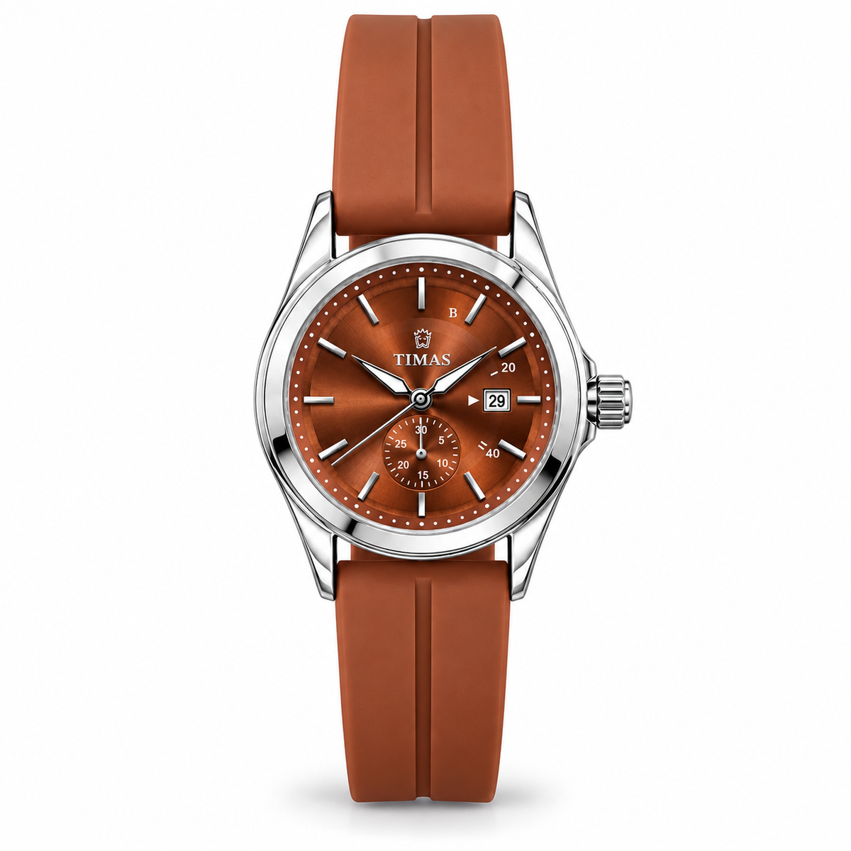 TIMAS Ladies Quartz Watch with Soft PVC Strap & Magnetic Master Lock (AWTL-00323)