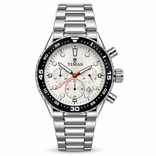 TIMAS Chronograph Quartz Watch with Functional Sub-Dials & Date Display (AWTM-00311)