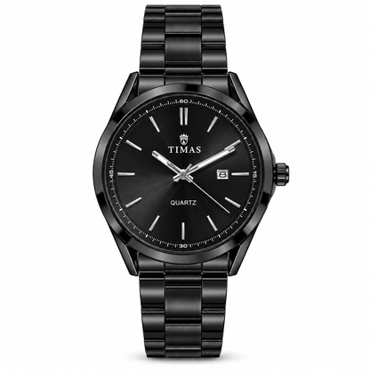 TIMAS Executive Quartz Watch with Sunburst Dial & Date Display (AWTM-00335)