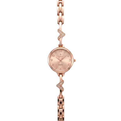 TIMAS Petite Jewelry Edition | Crystal Chevron Bangle-Style Women's Watch (AWTL-00276)