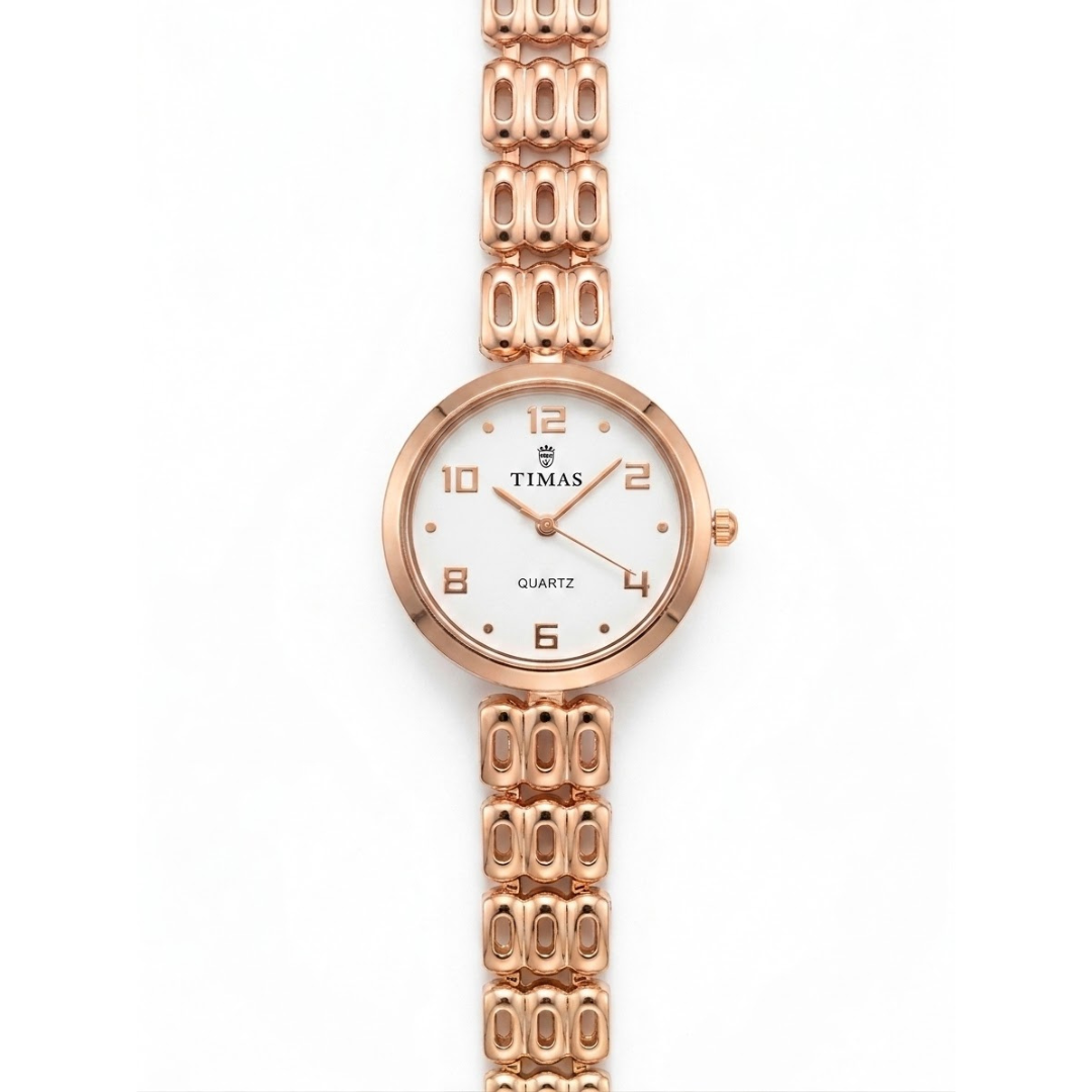 TIMAS Petite Jewelry Edition | Cut-Out Link Bracelet Women's Quartz Watch (AWTL-00277)