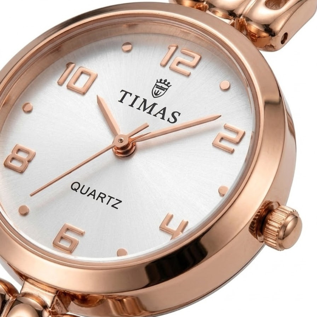 TIMAS Petite Jewelry Edition | Cut-Out Link Bracelet Women's Quartz Watch (AWTL-00277)