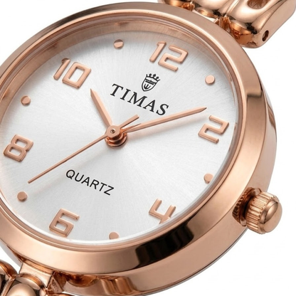 TIMAS Petite Jewelry Edition | Cut-Out Link Bracelet Women's Quartz Watch (AWTL-00277)