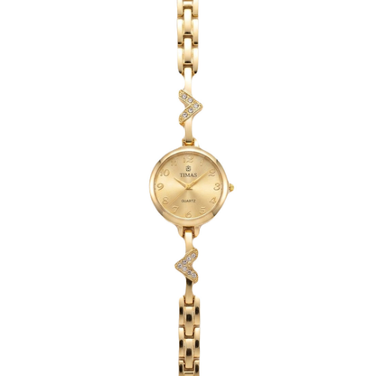 TIMAS Petite Jewelry Edition | Crystal Chevron Bangle-Style Women's Watch (AWTL-00276)