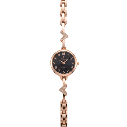 TIMAS Petite Jewelry Edition | Crystal Chevron Bangle-Style Women's Watch (AWTL-00276)