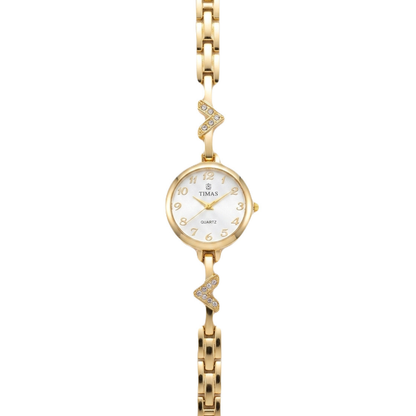 TIMAS Petite Jewelry Edition | Crystal Chevron Bangle-Style Women's Watch (AWTL-00276)
